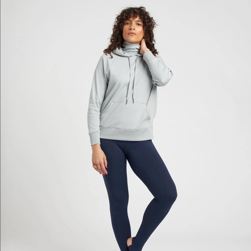 Universal Standard Fallon funnel neck hoodie